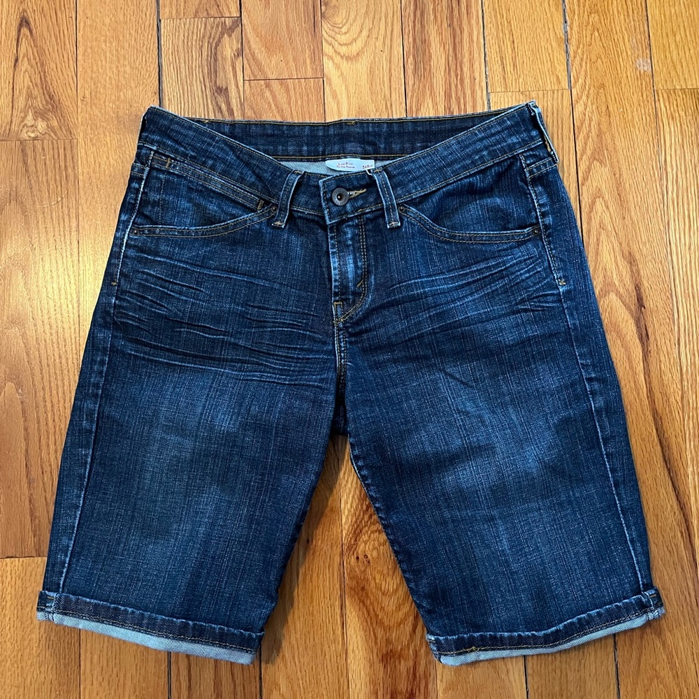 Levi's Dark Blue Jean Shorts